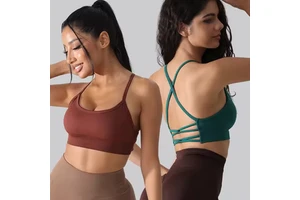 Yoga Top Gym Athletic Fitness Bras Breathable Gym Fitness Sports Clothing Cross High Waist Workout Clothes Yoga Set