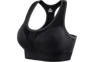 FH Yoga Workout Bras Maximum Support During Fitness Activities High Impact Sports Bras Women Padded Racerback Highly Elastic