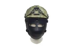 Customized IIIA Full Face Half Face Protection Ballistic Tactical Helmet Shield Black Mask for Personal Defense