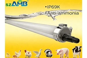 IP69K Tri-Proof LED Light for Car Wash & Farm 4ft 5ft 40W 60W Flicker-Free AC100-265V 5-Years Warranty