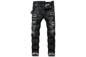 Men's Comfort Fit Denim Trousers Durable Jeans