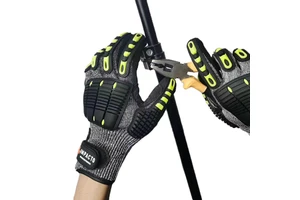 TPR Coated Anti-Cut Gloves Hand Protective Level 5 Waterproof Fishing Safety Gloves