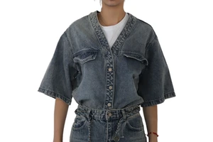 New Design Spring Casual Outfits 2 Pieces Jeans and Shorts Women Jean Suits Fashion Jean Suit for Woman