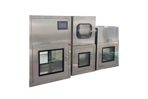 CE Certification Stainless Steel Laboratory Clean Room High-Efficiency Stainless Electric Interlock Cleanroom Static Pass Box