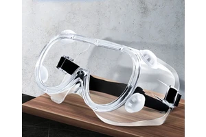 Premium Clear Lens Safety Goggles with Anti-Fog & Wide-Vision Adjustable Chemical Splash Eye Protection Soft Lightweight
