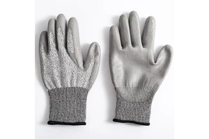 Wejump Hands Protection 13G HPPE PU Coated Cut Resistant ANSI Cut Level 5 Anti slip Flexible Industrial Safety Work Gloves