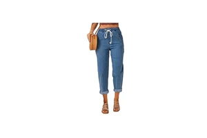 Wholesale Custom Women Elastic Stretch Jeans High Waist Solid Color Trousers Women Pencil Pants Skinny Jeans Denim Pants Vintage