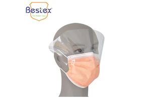 Factory Price Face Mask with Shield Waterproof and Dustproof Mask with Anti-fog Protective Shield for Adult