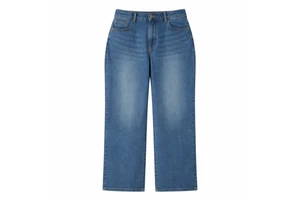 Women Plus Size High Waist Straight Denim Jeans Loose Fit Dark Wash Summer Breathable Cotton Vintage Casual Workwear OEM