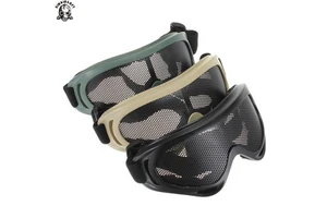 Outdoor Hiking Eyewear Tactical Eye Protection Mask Metal Mesh Glasses Camping Hunting Safety Goggle