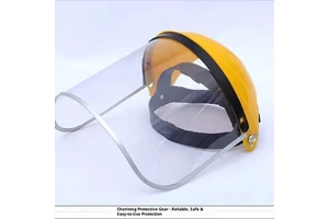 Safety Face Mask Shield Full Impact Resistant UV Protection Clear Visor ATPV 10.8cal/sqcm for Grinding Cutting Ratchet Headgear