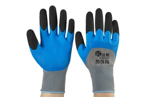 Industrial 12 Pairs ND818 Safety Gloves Labor Protection Gloves Wear-Resistant Non-Slip Thickened Foam Construction