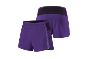 Quick Dry Breathable Running Shorts With Split Hem Compression Lined Training Sport Shorts Custom Logo