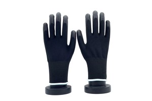 High Quality Wear-Resistant Lightweight Polyester PU Coated Safety Gloves for Daily Protection