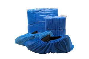 CPE Shoe Covers Equipped With Double Elastic Band And Thickened Film Offer Reliable Durability For Protection
