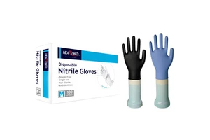 Wholesale Strong Nitrile Disposable Medical Examination Glovees Powder Free Diamond Textured Nitrile Glovees Exam Powder Free