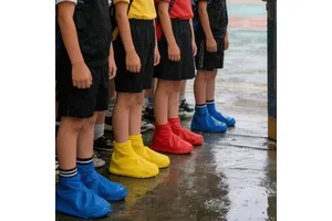 Waterproof Rubber Shoe Covers-Rainproof Design for Skiing Cycling and Outdoor Activities