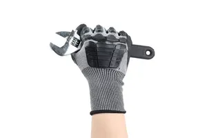 High Performance Sandy Nitrile Palm Rescue & Emergency TPE Injection Molded Cut & Impact Protection