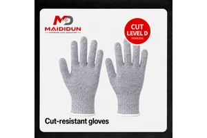 Gloves Anti Cut, Glass Handling Construction Safety HPPE Safety Building Anti Cutting Gloves, EN388 D Grade