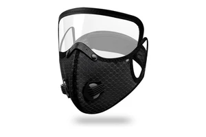 Wholesale Unisex Sports Cycling Face Mask Activated Carbon Windproof and Dust Protective With Shield