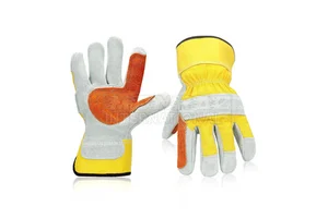 Hand Protection Plus Size Leather Safety Gloves Breathable Anti-Slip Durable OEM/ODM Hot Sale New Arrival Low MOQ
