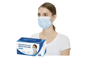 SJ High Quality Medical Grade Facemask EN14683 3 Layers Safety Breathable Disposable Face Mask BFE99% PFE98% Elastic Ear
