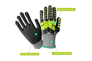 Hot Sale TPR Impact Nitrile Coated Level 5 Anti-Cut Safety Gloves Anti-Impact Durable Work Industrial Gloves