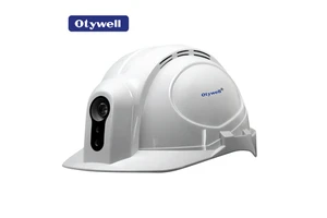 Smart Safety Helmet With Gas Leakage Detection Alarm Gas Monitor HD Live Camera For Industrial Workers