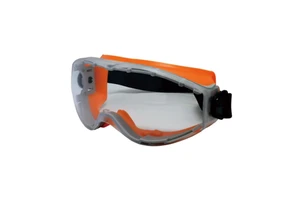 Taiwan-Made Black PVC Frame Anti-Impact Scratch Resistant Anti-Fog Mirror/Rainbow Lens Parachuting Goggle ANSI Eye Protection