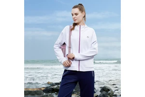 Women's Spring Eco-Friendly Casual Sports Lightweight Windproof Breathable Plus Size Track Suit Sets Long Sleeves Hooded