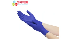 Safer Medico Black Nitrile Disposable Exam Gloves Ambidextrous Oil-Resistant Soft Waterproof Comfortable Economical Food Grade