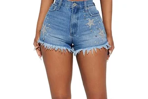 New Fashion Casual Women's Denim Shorts Summer Wear High Quality Breathable Quick Dry Waterproof Denim Pockets