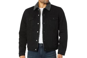 High Quality Retro Fashion Men's Denim Jean Jacket Breathable Eco-friendly Single Winter Front Logo Black White Green-Plus Size