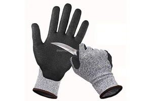 HPPE Level 5 Anti Cutting Nitrile Safety Cut-Protection Cut Resistant Industry Heavy Duty Work Protection Glove Anti-Cut Gloves