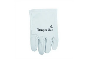 American Warehouse Stock Menger Bee Anti-Static Safety Gloves Short White/Yellow Hand Protective Bee Keeping Sheepskin Cotton