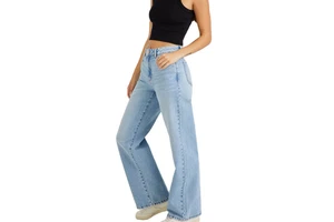 Women's Jeans Clothing Jeans Wide Leg Custom High Waist Casual Custom Denim Skinny Ladies Jeans OEM Service Women Trousers