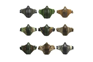 Tactical Half Face Mask, Adjustable CS Wargame Protective Masks