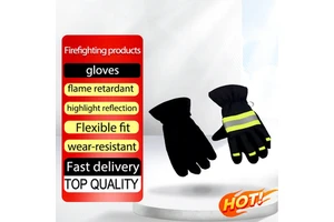 Reflective Safety Gloves 3C Fire Protection Heat Resistant Non Slip Aramid Material Moisture-Wicking Durable AmpsafeX Brand