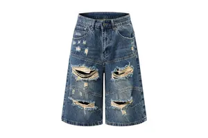 Relaxed Street Mens Denim Shorts Suitable For Modern Casual Looks