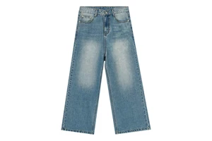 Rugged style plus size men jeans loose fit denim pants workwear inspired big size casual trousers wholesale bulk jeans for men