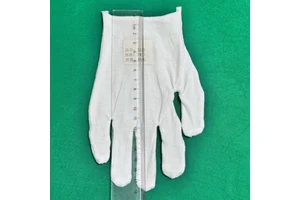 Industrial Work Safety Gloves Cotton White Heat Resistant Smooth Texture Customizable Size & Logo for Various Tasks