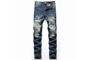 Plus Size Jeans Male Pants Work Wear Men's Jeans High Quality Men's Fashion Casual Straight Jeans Pants Custom Men's Fit