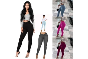 Women's High-Waist Breathable Stretch Hip-Lifting Vintage Denim Women Skinny Denim Jeans