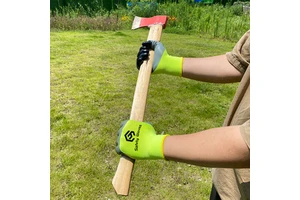 CHUANGYING Grip Work Glove Ce Yellow Nitrile Work Hand Gloves Safety Building Construction Medigrip Gloves