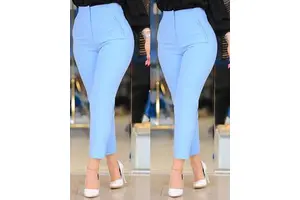Women's High-Waisted Mid-Waist Yoga Pants Wide-Leg Fitness Sports Trousers for Outdoor Recreation Pilates Gym Runni