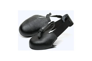European Standard Two-layer Cowhide Steel Toe Safety Shoe Cover with Toe protection