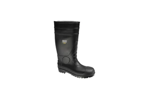 PVC Safety Boots with Steel Toe Anti-Puncture Anti-Static Features for Work & Protective Shoe Covers
