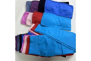 Ropa Deportiva Mujer Four-Way Stretch Breathable Seamless Tube Bra Scrunch Butt Pants Yoga Gym Fitness Workout Set For Women XS