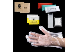 FDA Approved Disposable PE Gloves - Individually Packed for Maximum Hygiene, HDPE/LDPE Material with Custom LOGO & OEM Service
