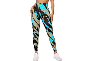 Customized Yoga Leggings High Waist Tight Full Body Print Comfortable Breathable Elastic Women's Sports Pants